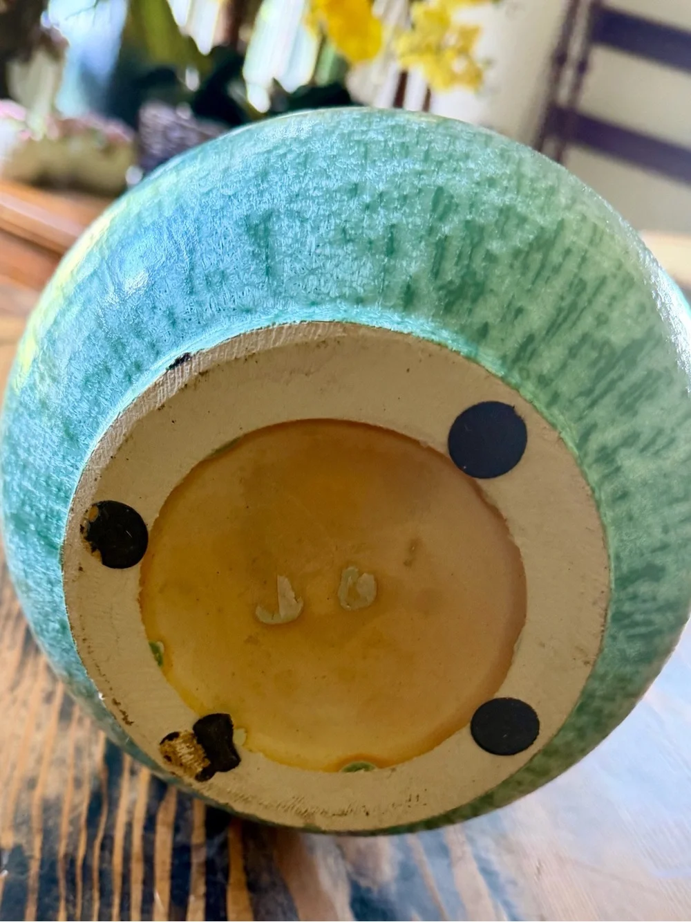 Green Ceramic Decorative Vase - Home Accents